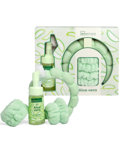 Estuche IDC Aloe Skin Care gel limpiador + accesorios | Pack facial