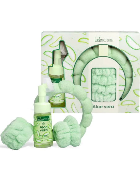 Estuche IDC Aloe Skin Care gel limpiador + accesorios | Pack facial