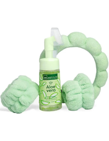 Estuche IDC Aloe Skin Care gel limpiador + accesorios | Pack facial
