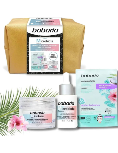 Neceser Babaria Microbiota crema sérum mascarilla | Pack facial
