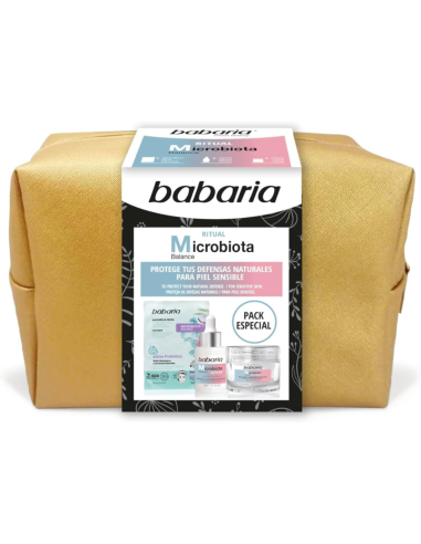 Neceser Babaria Microbiota crema sérum mascarilla | Pack facial