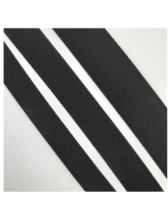 Elástico negro plano por metros | Varias medidas para costura