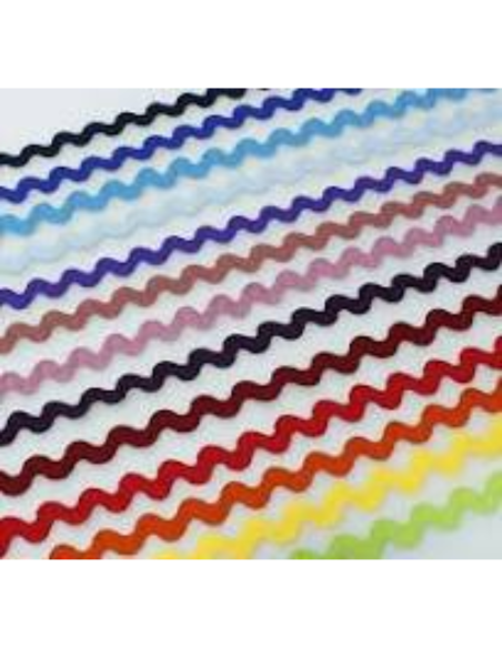 Ondulina piquillo zig-zag 1cm por metros | Galón decorativo colores