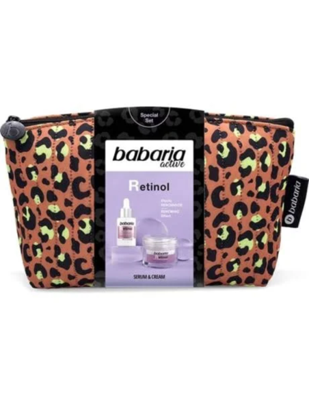 Babaria Active Set Retinol sérum y crema | Neceser animal print
