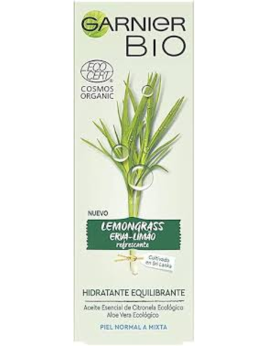Garnier Bio Lemongrass aceite hidratante | Piel normal y mixta