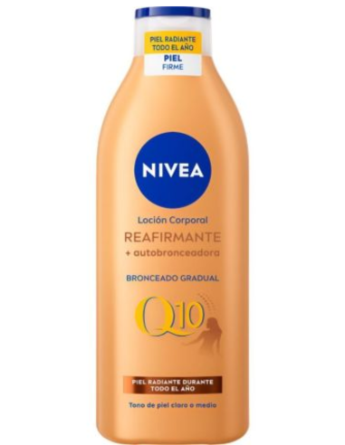 Nivea Q10 Reafirmante Bronceado Gradual 400 ml | Loción corporal