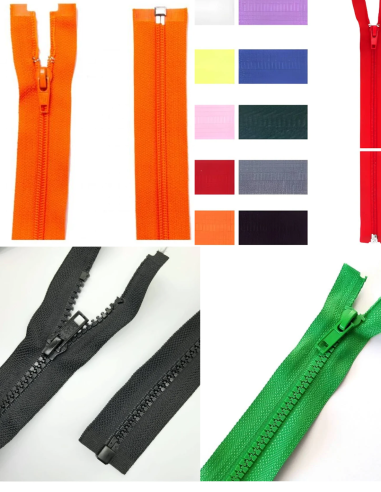 Cremallera con separador | Diferentes tamaños y colores