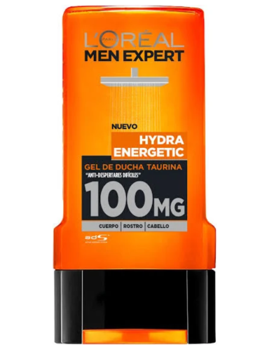 L'Oréal Men Expert Hydra Energetic gel limpieza cuerpo rostro cabello 300ml