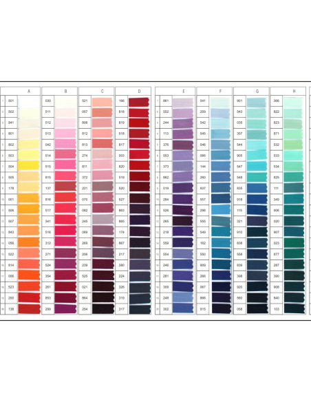 Cremalleras disponibles en diferentes tamaños y colores