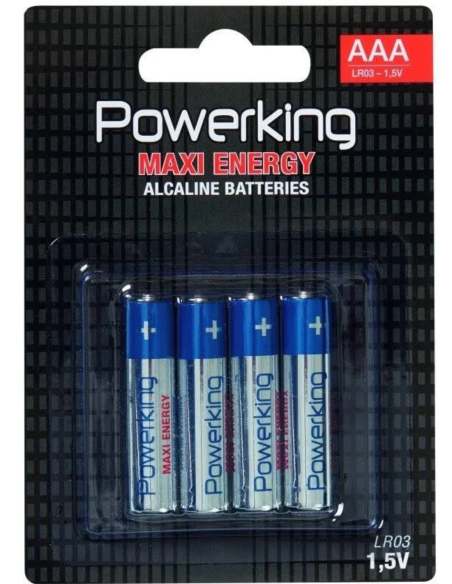 Pilas Power King AAA pack 4 unidades