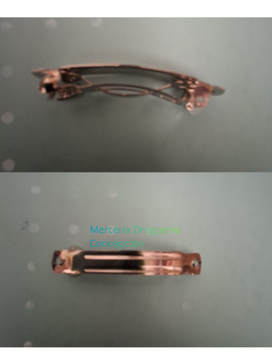 Pasador metálico pelo 5 cm base para decorar