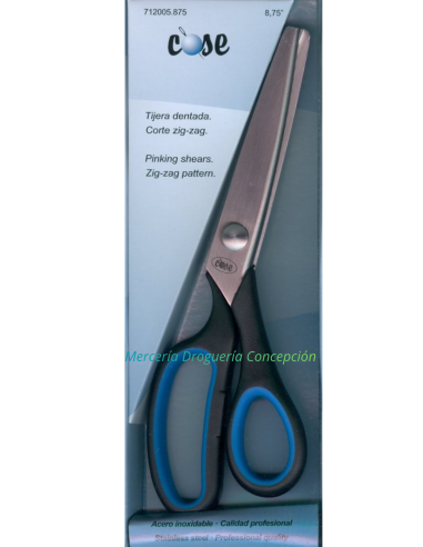 Tijera dentada zig-zag Cose 22 cm