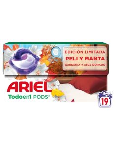 Ariel Cápsulas 19 Unidades Pelos y Mantas | Antipelos