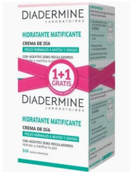 Diadermine Matificante 2x1 – Piel limpia y libre de brillos