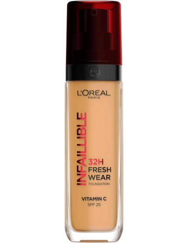 Maquillaje L'Oréal Infalible Fresh – Cobertura natural y duradera