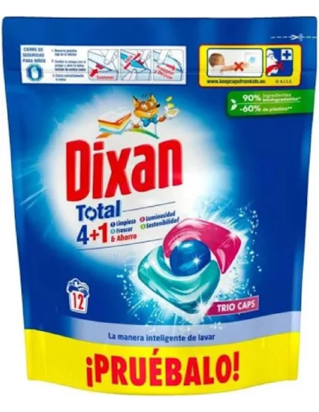Detergente Cápsulas Dixan 12 – Limpieza eficaz y cómoda