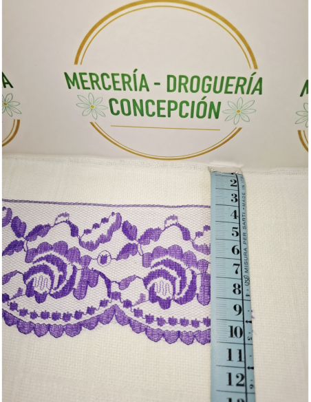 Encaje de Nylon Morado 7 cm