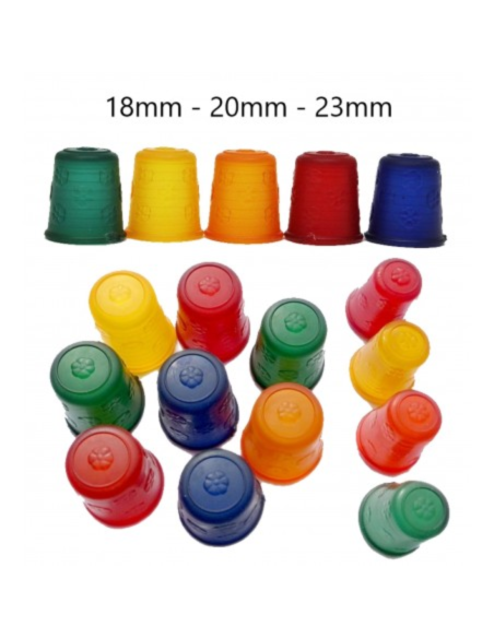 Dedales de Silicona de Colores para Costura