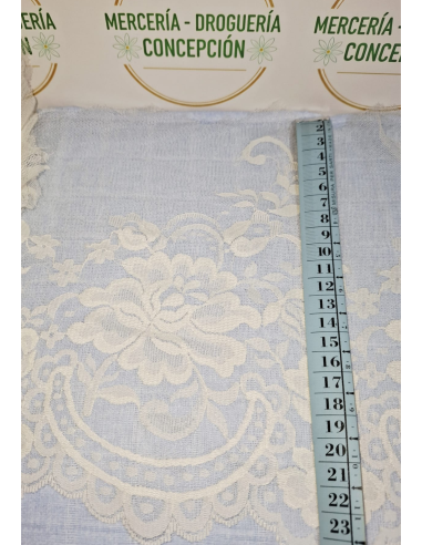 Encaje Nylon Marfil 24 cm