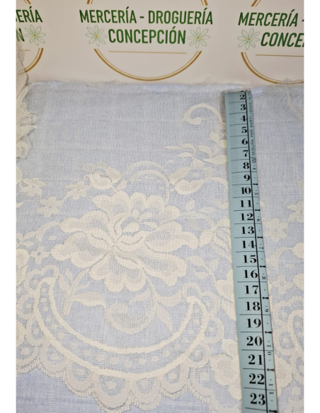 Encaje Nylon Marfil 24 cm