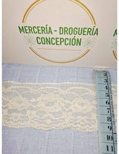 Encaje Nylon Marfil 7 cm
