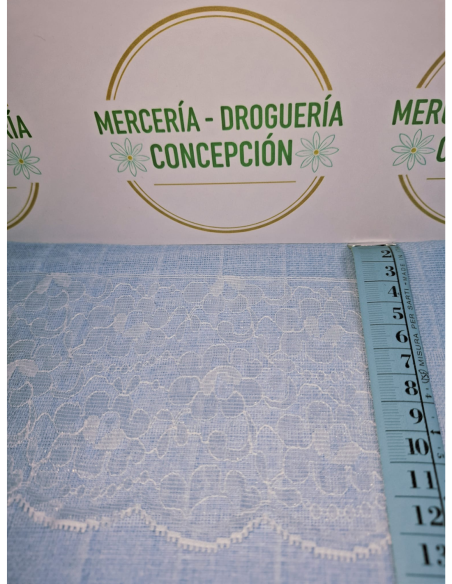 Encaje Nylon Blanco 11 cm