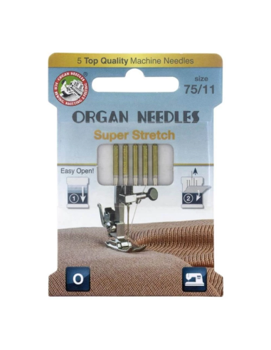 Agujas Máquina Lycra Organ Needles Pack 5