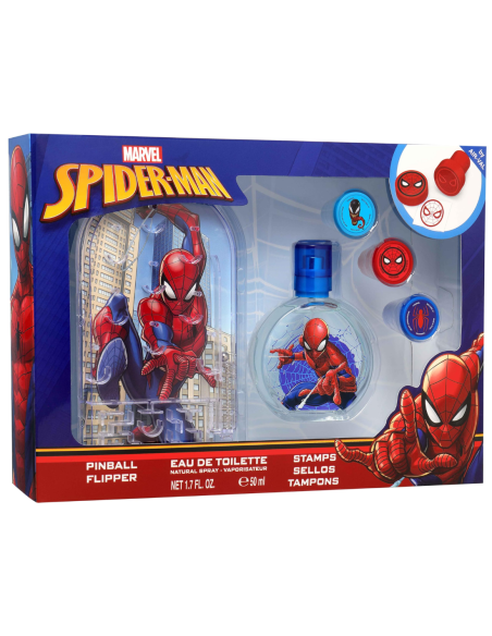 Estuche Infantil Spiderman Colonia Sellos y Juego