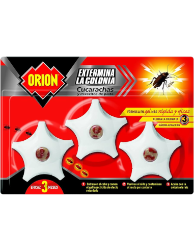Orión Trampas Cucarachas Pack 3
