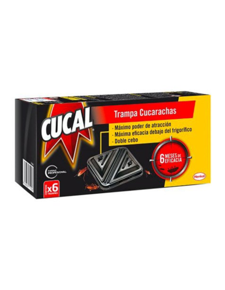 Cucal Trampas Cucarachas Pack 6