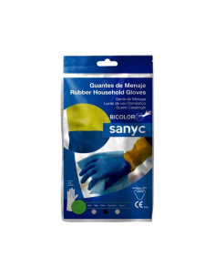 Guante de Goma Bicolor Sanyc Diferentes Tallas