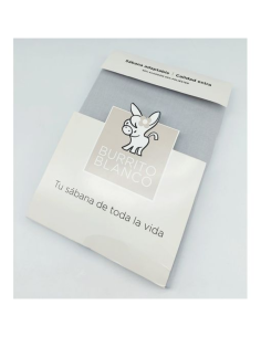 Sábana Bajera Ajustable Burrito Blanco 100% Algodón – Diferentes tamaños