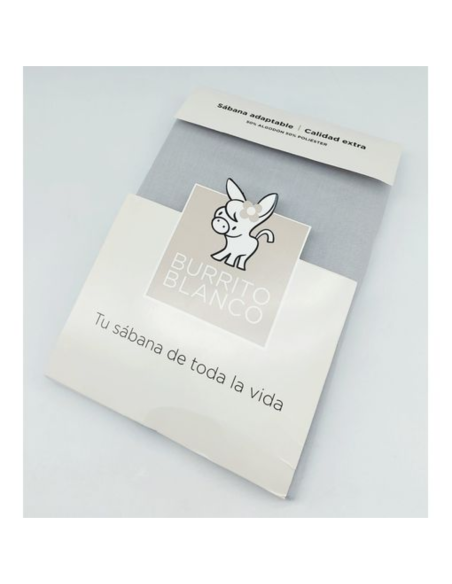 Sábana Bajera Ajustable Burrito Blanco 100% Algodón – Diferentes tamaños