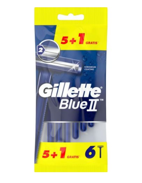 Gillette Blue II Cuchillas Desechables 5+1