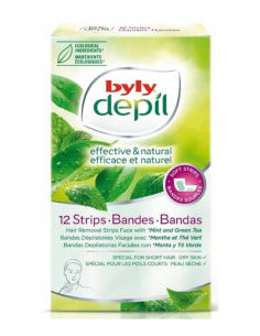 Bandas Depilación Facial Byly Depil 12 Unidades
