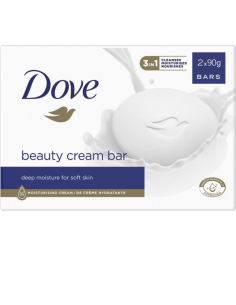 Pastilla Dove Pack 2 Unidades – Jabón Hidratante para la Piel