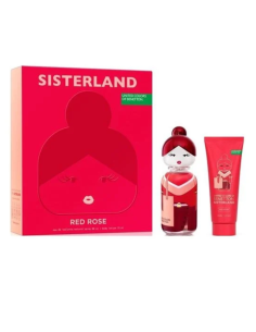 United Colors of Benetton Sisterland Red Rose 80ml + Body Lotion