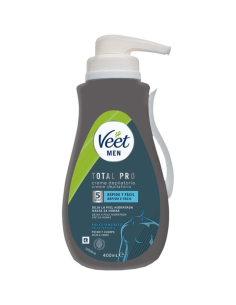 Crema Depilatoria Veet Men Pieles Sensibles 400 ml con Dosificador