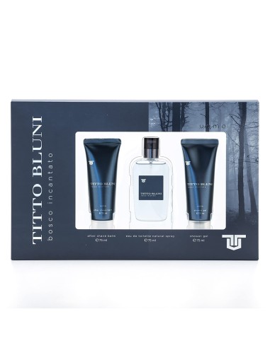 Estuche Titto Bluni Bosco Incantato – Perfume, Gel y Desodorante | Mercería Droguería Concepción