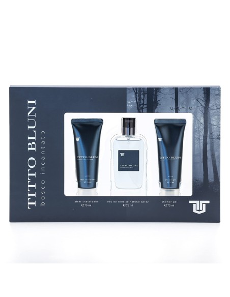 Estuche Titto Bluni Bosco Incantato – Perfume, Gel y Desodorante | Mercería Droguería Concepción