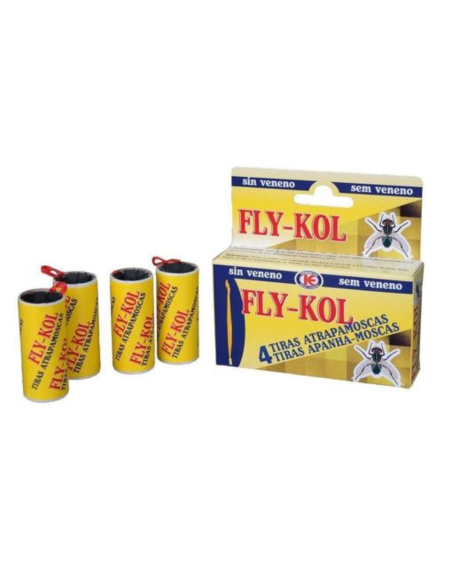Tiras Atrapamoscas Fly-Kol sin Veneno – Control de Moscas Interior