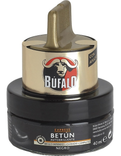 Betún Autobrillante Express Búfalo con Aplicador Negro y Marrón