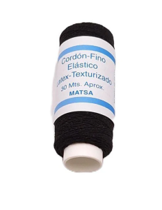 Cordón Elástico Fino Látex 30 m Texturizado Oeko-Tex para Costura