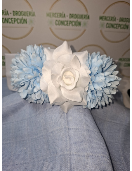 Diadema Flamenca Bebé Personalizada Hecha a Mano con Flores