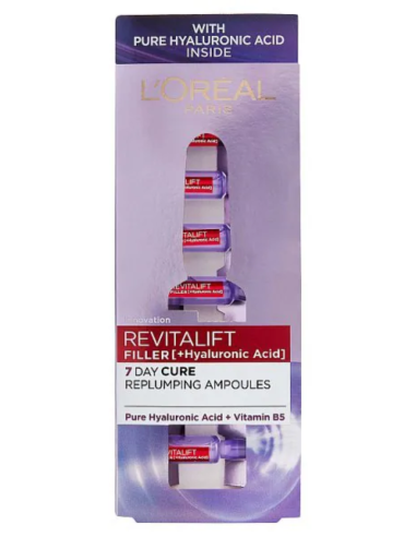 Ampollas L'Oréal Revitalift Filler | Ácido Hialurónico + B5