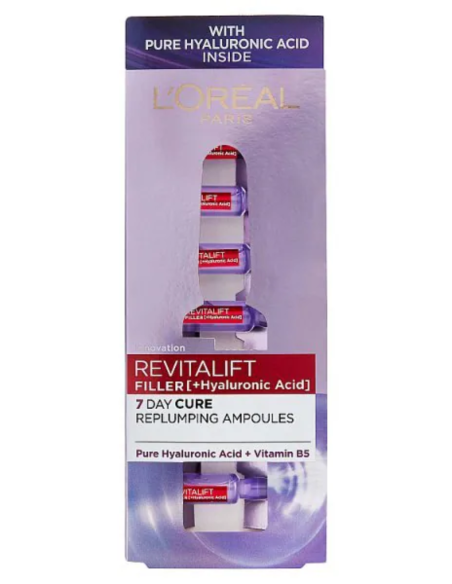Ampollas L'Oréal Revitalift Filler | Ácido Hialurónico + B5