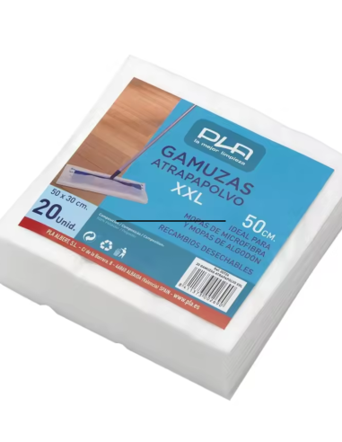 Gamuza Atrapapolvo Pla XXL 50x30 Pack 20 Unidades Limpieza