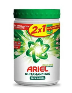 Ariel Quitamanchas Polvo 1 kg Ropa Blanca y Color Oferta