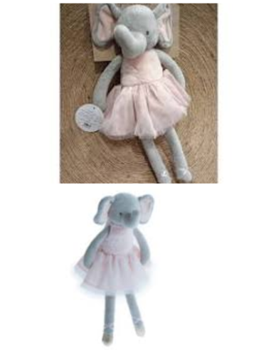 Muñeco Elefante Gamberritos Rosa 40 cm 10921 Peluche Bebé