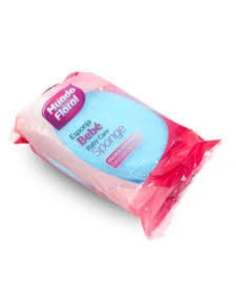 Esponja Bebé Mundo Floral Suave Celeste Rosa Baño Infantil